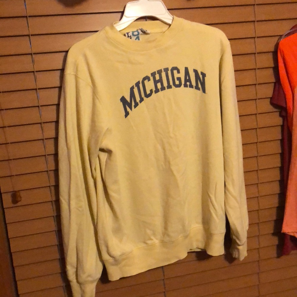 University of Michigan sweatshirt